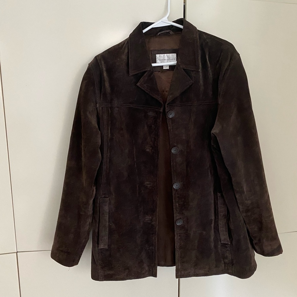 Fairweather chocolate, brown suede Jacket